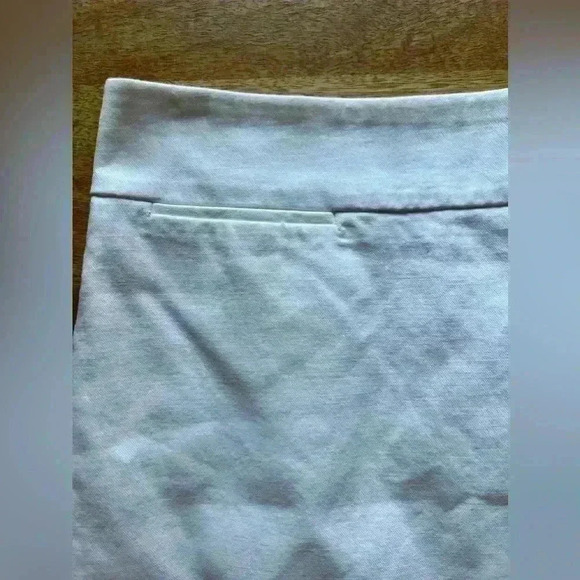 J. Crew White Pencil Skirt | 00 | Cotton Midi Skirt - Picture 5 of 8